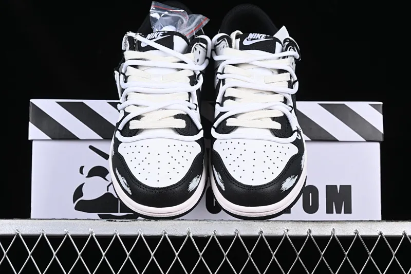 All categories Nk SB Dunk series Nk SB Dunk Low low-top sneakers Nk Dunk Low Skywalker black and white gray summer simple SB strap low-top casual sneakers DD1391-100